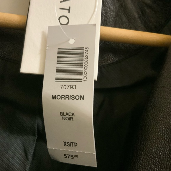 Aritzia Black Leather Jacket - Picture 5 of 5